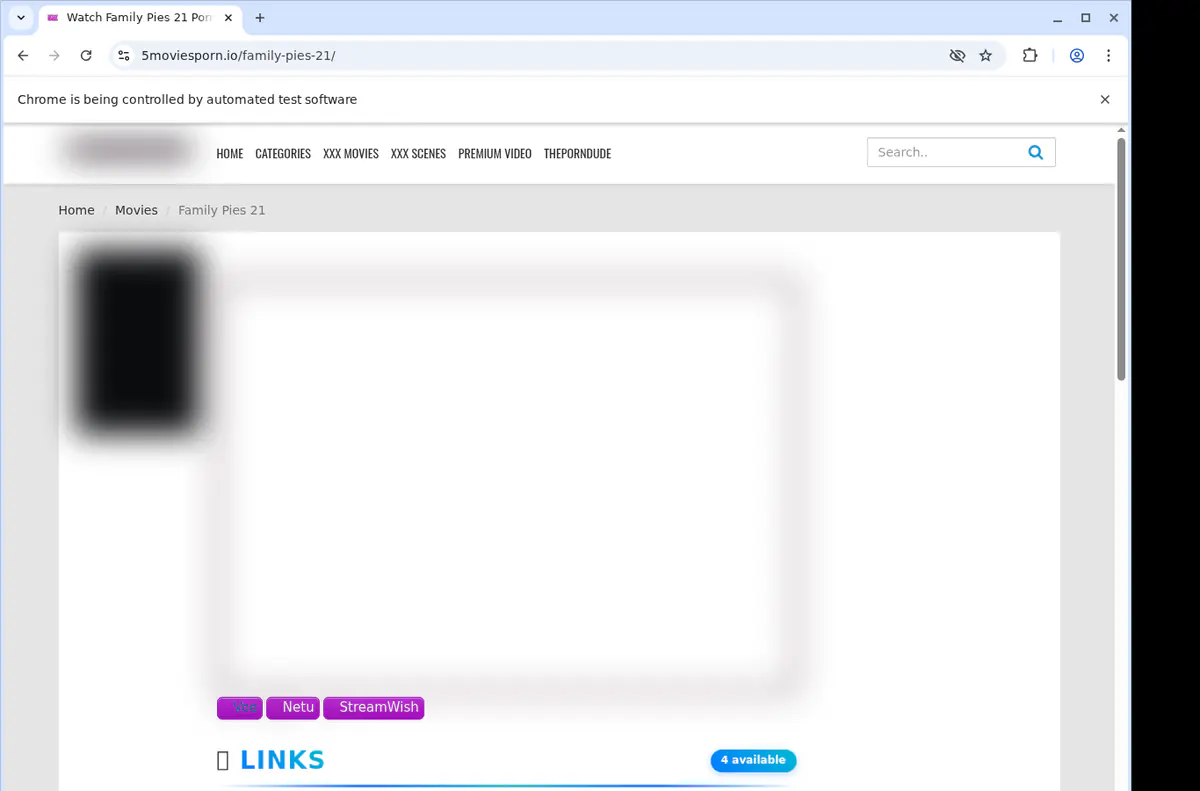 5moviesporn Video Downloader browser extension screenshot 2